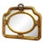 Baroque Style Vintage Gold Wall Mirror For Sale