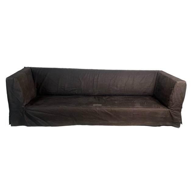 Christian Liaigre Canvas Slipcovered Sofa for Holly Hunt For Sale In Miami - Image 6 of 12