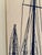 1970s Vintage Marüshka Navy Blue Sailboats Nautical Screen Print on Canvas For Sale - Image 5 of 9