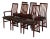 Rosewood High Back Dining Chairs Set of 6 in Style of Schou Andersen Denmark Mid-Century Modern 1960s For Sale