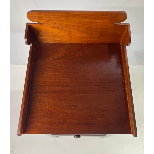 Antique Country Solid Mahogany Washstand / Bedside Table For Sale - Image 12 of 13