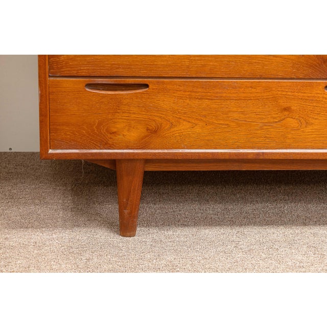 Ib Kofod Larsen for J Clausen & Son Brande Mobelfabrik Danish Teak Wood Lowboy For Sale In Detroit - Image 6 of 6