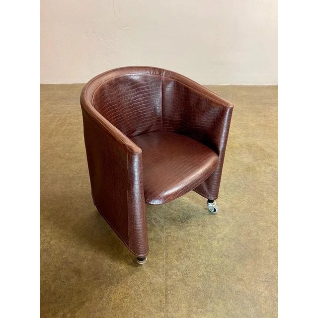 Italian Chair in Leather from Centra Studi For Sale - Image 5 of 13