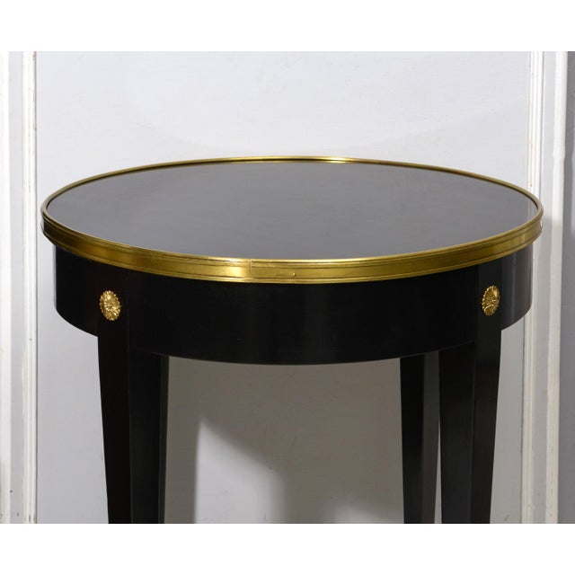 Pair of Vintage French Ebonized Bouillote Tables For Sale In New York - Image 6 of 8