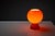 Space Age Orange Full Glass Table Lamp, 1970s For Sale - Image 3 of 8
