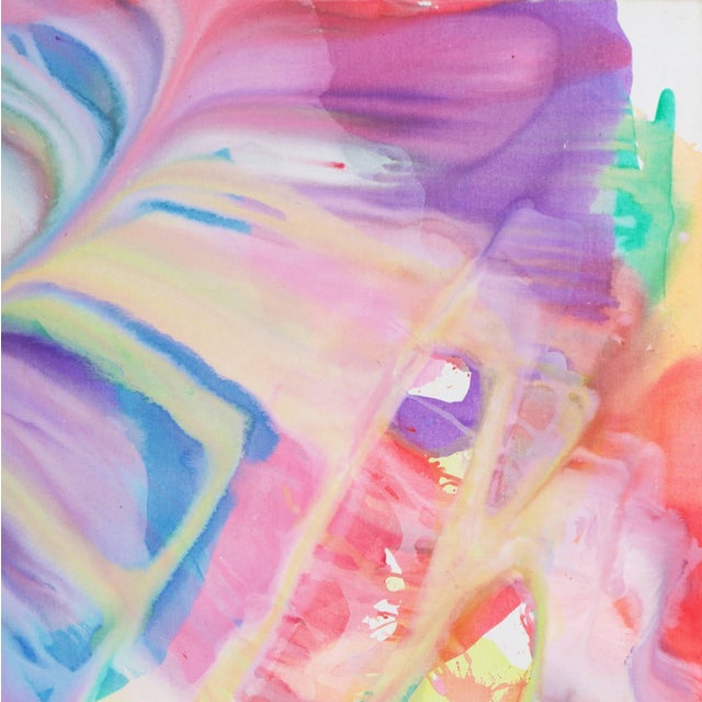 'Organic Abstract' by Frealon Norden Bibbins, 1976, Large Oil by San Francisco Artist, Bay Area Abstraction For Sale - Image 4 of 9