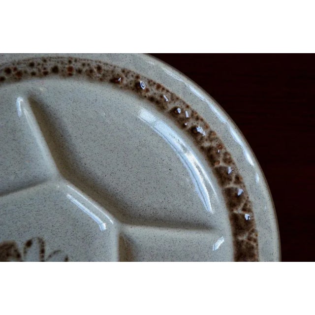 1960s Fondue Compartmented Plates in Bohemian Style, 1960s, Set of 10 For Sale - Image 5 of 8