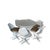 Contemporary Tulip Dining Set with Round Pedestal Table and Swivel Chairs by Maurice Burke for Arkana, 1960s, Set of 7 For Sale - Image 3 of 11
