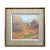 A colorful Mid 20th century American impressionist painting depicting a landscape with house in the trees. The painting...