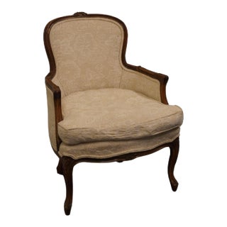 Century Chair Country French Provincial Upholstered Accent Arm Chair For Sale