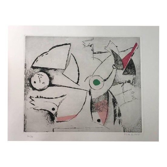 Marino Marini, Immaginazione, 1972, Etching For Sale