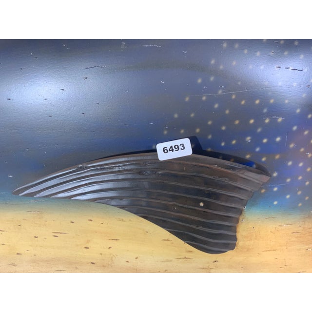 Nautical Carved Tuna Fish with Painted Finish For Sale - Image 3 of 12