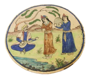 Antique 19th Middle Eastern Circular Tile