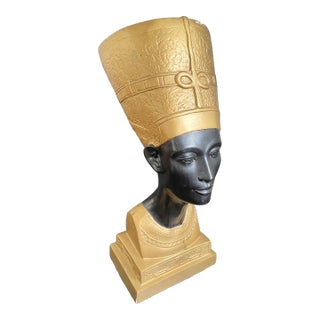 Vintage Large Bust of Queen Nefertiti For Sale