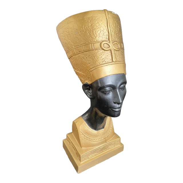Vintage Large Bust of Queen Nefertiti For Sale