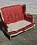 White Antique Louis XVI French Damask Canape Two-Seater Settee, 1900s For Sale - Image 8 of 18