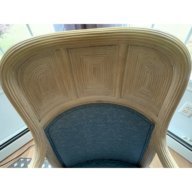 20th Century Glass Top Dining Table and Four Arm Chairs For Sale - Image 9 of 12