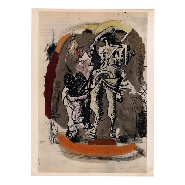 Georges Braque, Bullfighter, 1955, Lithograph For Sale
