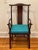 Chinese Yoke Back Scholar Chair with Custom Cushion. Classic style with cane seat. Wonderful coloring and lines.