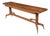 Console Table in Walnut with Brass Legs by Gio Ponti, 1950s For Sale
