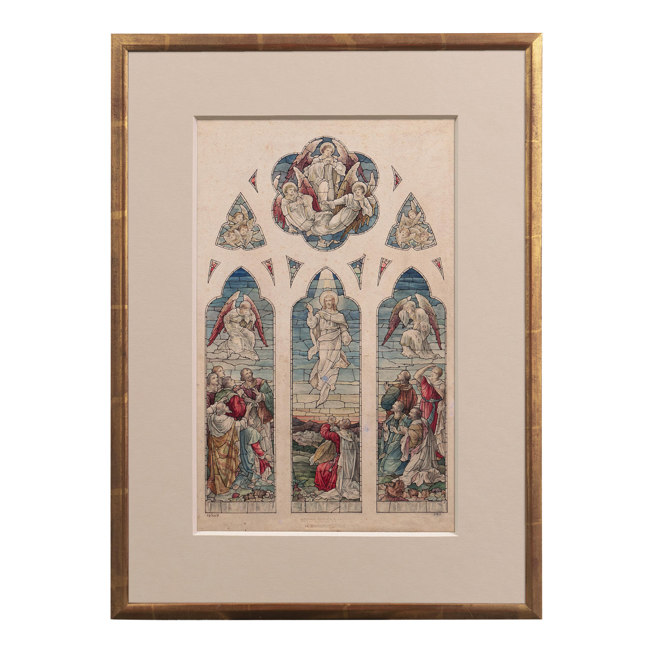 Study for a Stained Glass Window', 19th Century English School