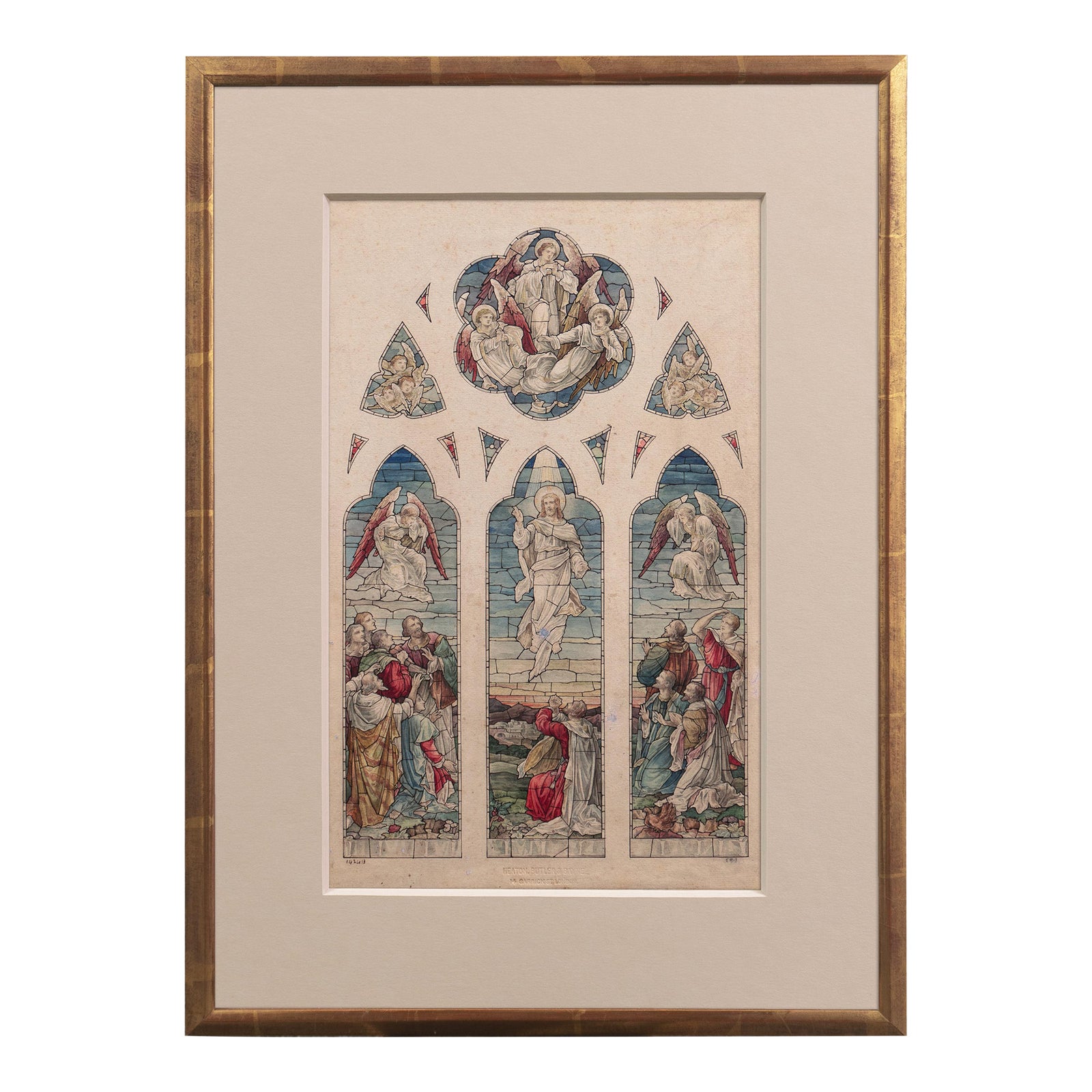 Study for a Stained Glass Window / Jesus' Ascension