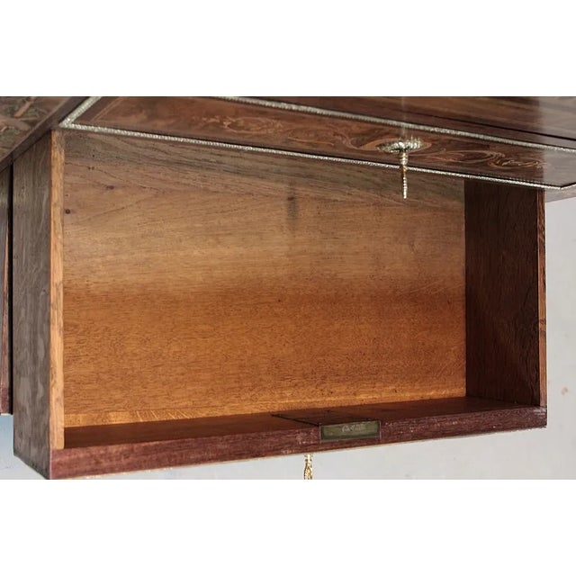 Brown 19th Century Louis XVI Style Walnut, Mahogany, and Rosewood Secretaire For Sale - Image 8 of 18