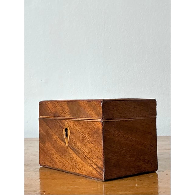 Early 19th Century Vintage Regency Petite Two Chamber Box For Sale - Image 5 of 8