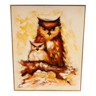 Carlo of Hollywood Owls Painting For Sale