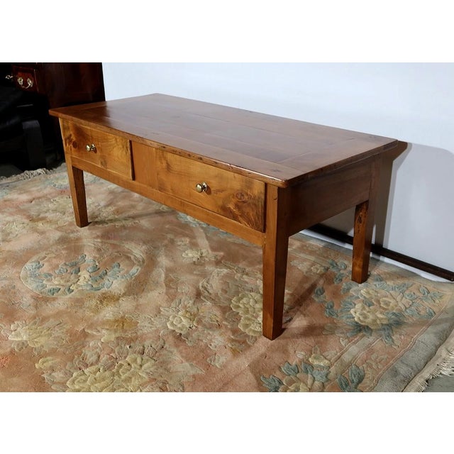 Vintage Cherry Coffee Table, Late 19th Century For Sale - Image 3 of 18