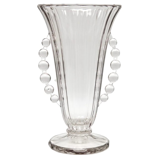 Art-Decto Series Luxval Model Criquit Vase by Charles Graffart for Val Saint Lambert, 1934 For Sale