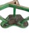 Wood Rustic Green Painted Elm Stool For Sale - Image 7 of 8