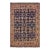 Rustic Soumak Blue/Rust Wool Rug - 6'4'' X 9'3'' For Sale