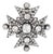Mid 19th Century Georgian Gia 16 Carat Old Mine Cut Diamond Maltese Cross Gold on Silver Brooch For Sale