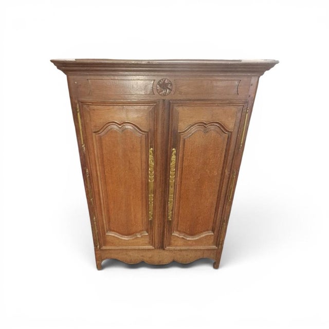 Wood Small Antique Oak Buffet, 1890 For Sale - Image 7 of 7