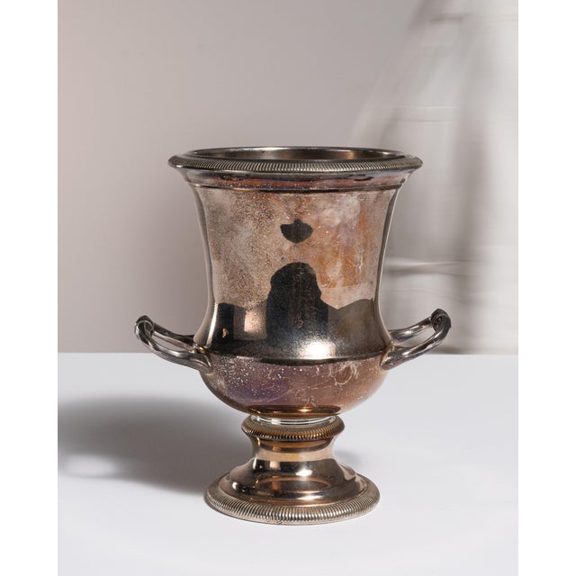 Silver Mid 20th Century Spain Neoclassical Silver Ice Bucket For Sale - Image 8 of 15