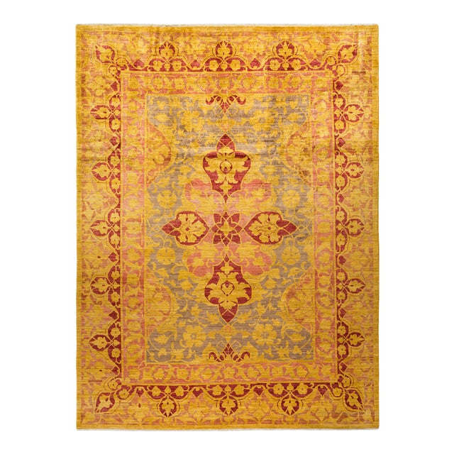 Eclectic Collection Hand-Knotted Area Rug - 8' 10" X 11' 8" For Sale