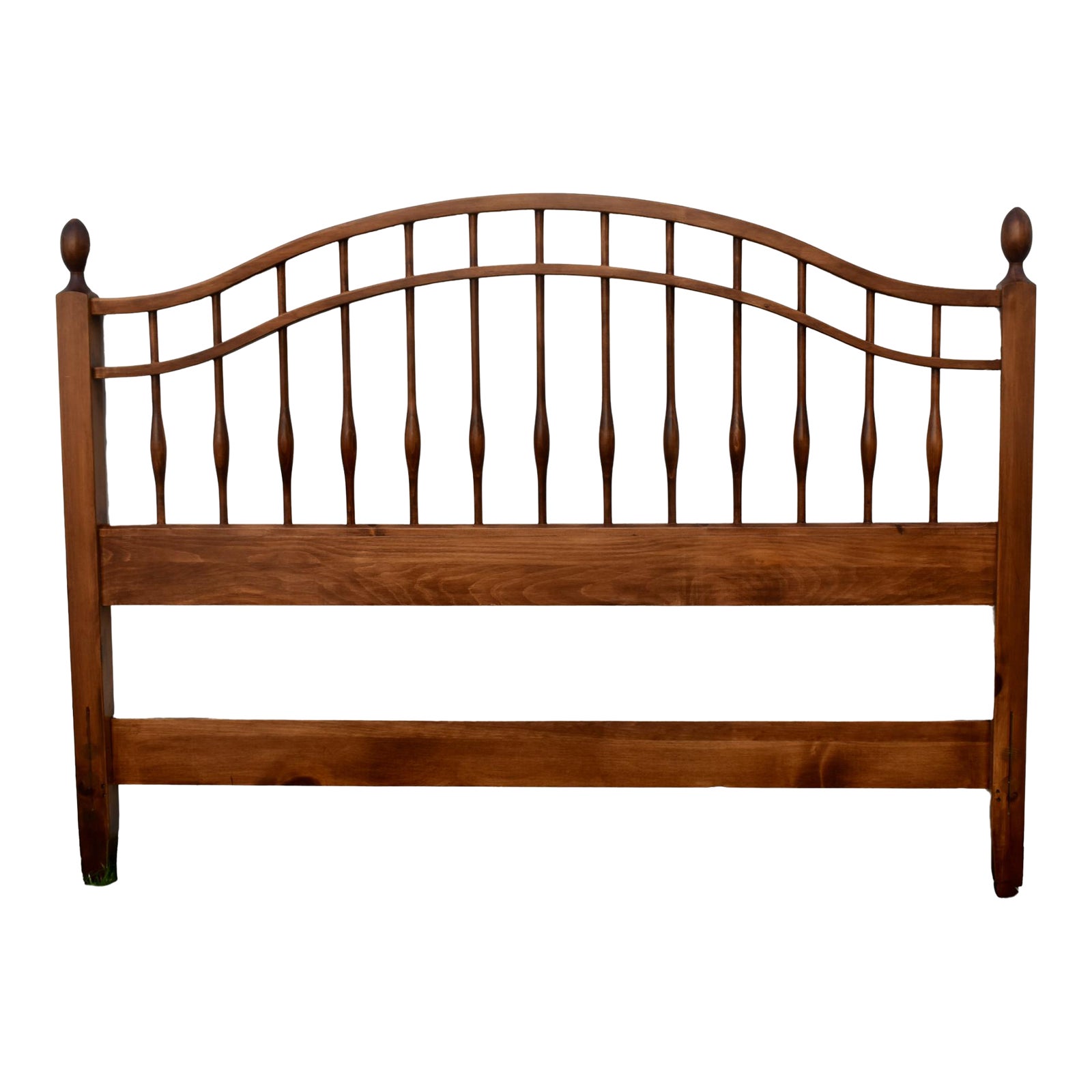 Vintage Queen Size Pine Shaker Style Headboard W/Spindles Chairish