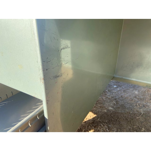 1960s Vintage Mid Century Modern Metal Tanker Desk by General Fireproofing For Sale - Image 12 of 12