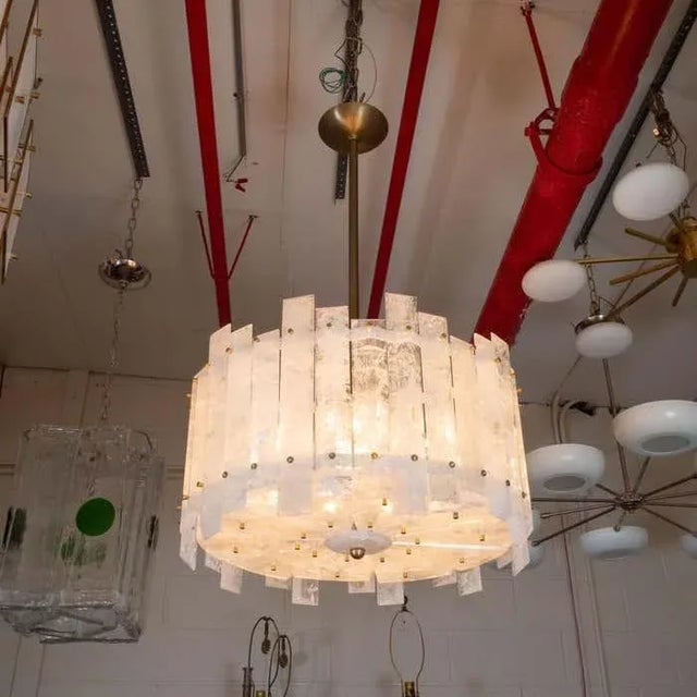 Early 21st Century Marcelo Bessa Hand Beveled Brazilian Rock Crystal Chandelier For Sale - Image 11 of 13