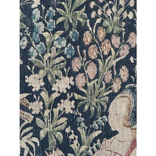 Vintage French Medieval Style Screen Printed Tapestry, 1960s For Sale - Image 16 of 18