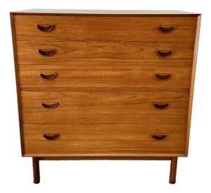 Vintage 1960s Teak Danish Modern Dresser Chest by Peter Hvidt & Orla Mølgaard for Soborg