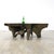 Brutalist 1960s Handmade Brass and Iron Brutalist Side Table For Sale - Image 3 of 5