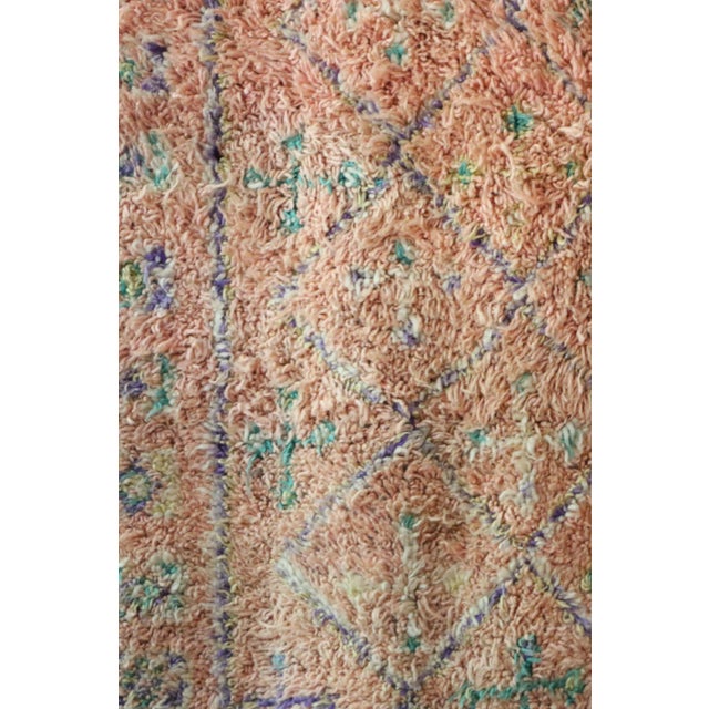 Mid-Century Modern Moroccan Vintage Rug - 5'1" X 11'10" Ft For Sale - Image 3 of 9