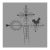 Mid 20th Century Primitive Country Folk Art Twisted Metal Directional Weathervane with Figural Chicken For Sale