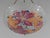 Loys Lucha French Art Deco Pendant Light 1930s - Red Orange Floral Enameled Bowl For Sale - Image 9 of 14