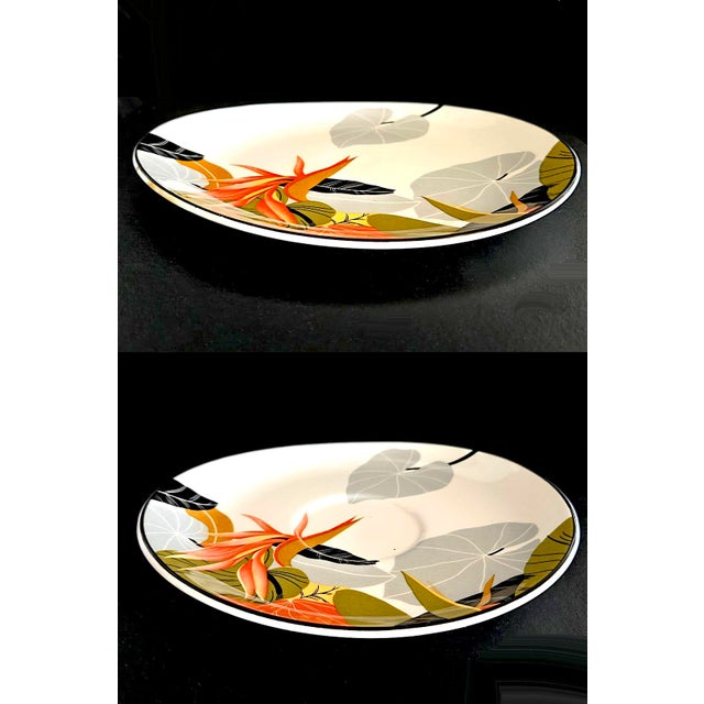 Mid-Century Modern 1980s Maui Oval Plates Designed by Larry Laslo for Sango For Sale - Image 3 of 8