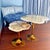 White Onyx Nesting Tables by Forzini, Set of 2 For Sale - Image 10 of 13