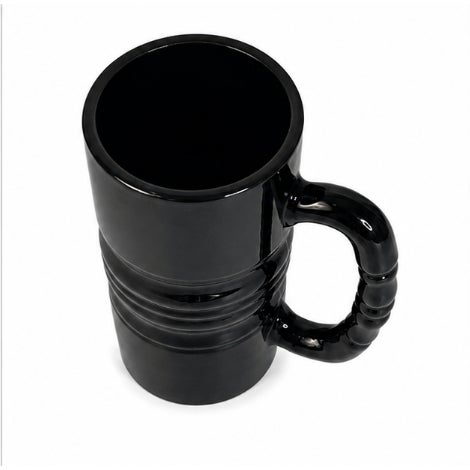 1970s Vintage Black Amethyst Ribbed Glass Mug Tankard | Indiana Glass - Tiara Exclusives Designer: Indiana Glass Company,...