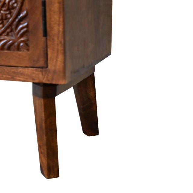 Patterned Door Nightstand With Hidden Storage For Sale In Philadelphia - Image 6 of 8